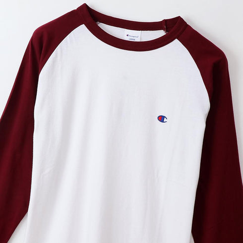 Champion 基本款拼色長袖Tee